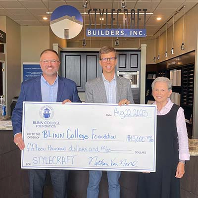 Blinn College Foundation establishes endowed scholarship in honor of Stylecraft Builders