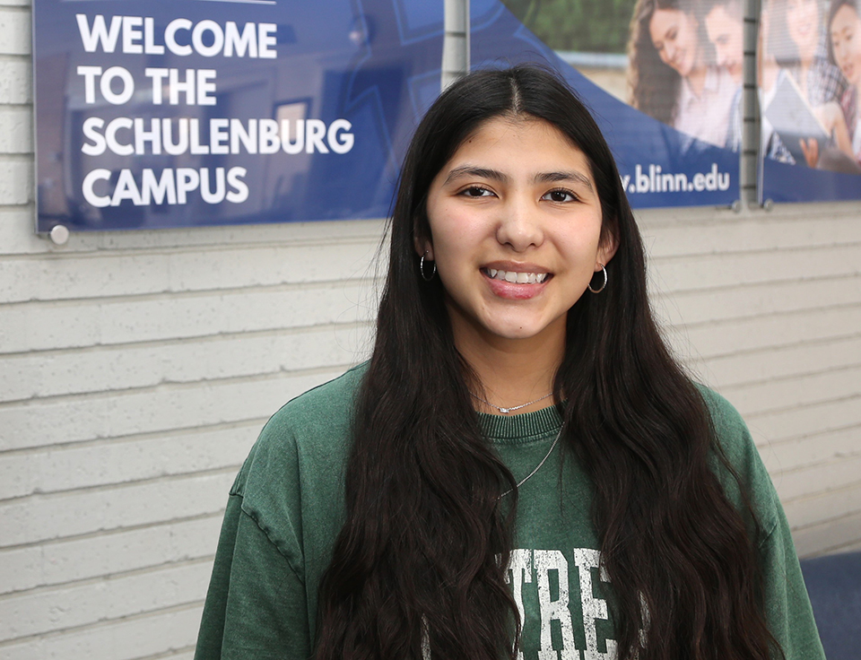 Flatonia High School graduate Nayeli Rodriguez is taking introductory criminal justice courses at Blinn-Schulenburg